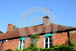 Townhouse windows and roof, Glastonbury.