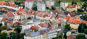 Townhouses of Wlen seen from the castle tower photo