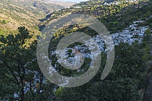 The town of Pampaneira and Capileira in the foothills of Sierra Nevada photo