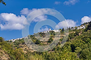 The town of Capileira in the foothills of Sierra Nevada photo