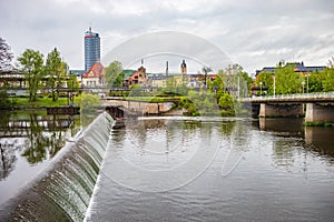 Townscape of Jena in Thuringia