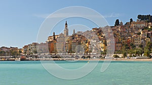 The townscape of Menton.