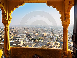 Townscape view from Jaisalmer Fort photo