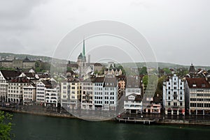 Townscape of Zurich, Switzerland.