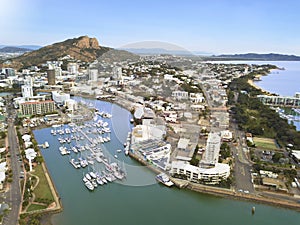 Townsville harbor view on the Yacht Club Marina