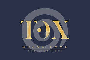 TOX abstract letter logo design