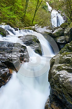 Toxa waterfall, Silleda, Pontevedra, Spain photo
