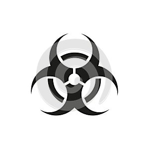 Toxic danger symbols, vector illustrations isolated on white background