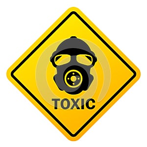 Toxic danger vector sign