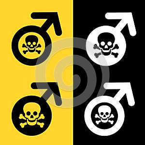 Toxic masculinity / Death of manhood and male sex.