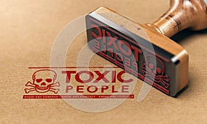 Toxic People or Relationship, Manipulative Person Concept photo