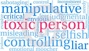 Toxic Person Word Cloud