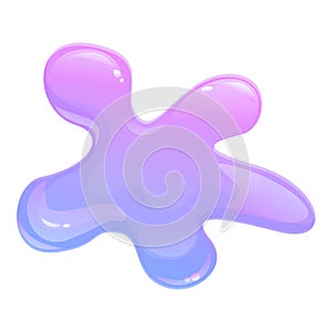 Toxic slime icon cartoon vector. Drip goo