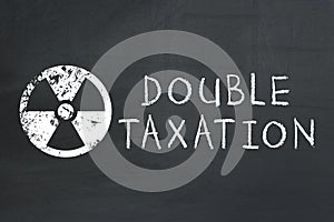 Toxic tax. Double taxation concept.