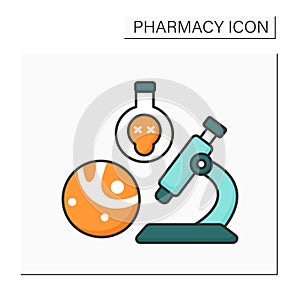 Toxicology color icon