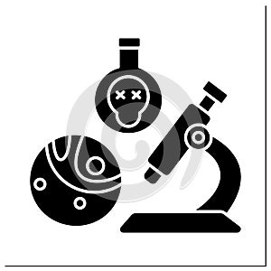 Toxicology glyph icon photo