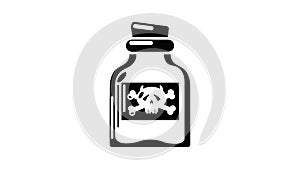 Toxin bottle icon animation