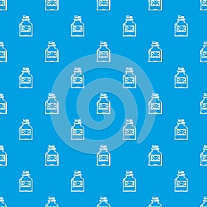 Toxin bottle pattern vector seamless blue