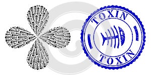 Toxin Distress Seal Stamp and Dead Fish Twirl Explosion