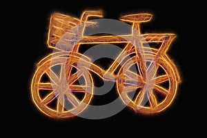 Toy bike with lights sparks