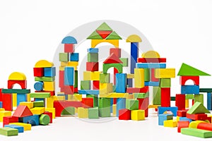 Toy Blocks City, Baby House Building Bricks, Kids Wooden Cubic