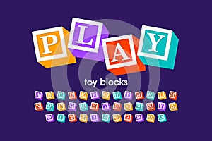 Toy blocks font