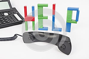 Toy blocks sceaming HELP