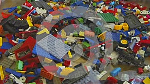 Toy Brick Pile Timelapse