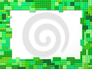 Toy Bricks Picture Frame - Green