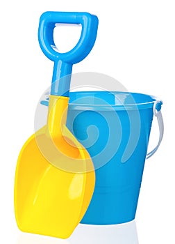 Toy bucket and spade