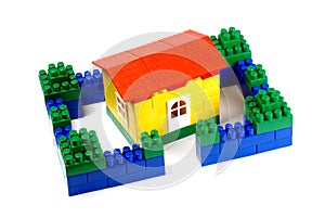 Toy building blocks - a house