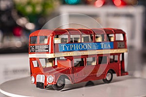 Toy bus used for home decoration