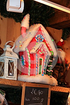 Toy candy gingerbread house