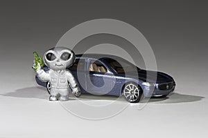 Toy car alien