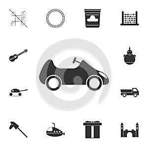 toy car icon. Detailed set of toys icon. Premium graphic design. One of the collection icons for websites, web design, mobile app