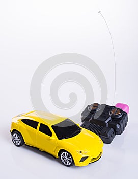 toy car or radio control car on background.