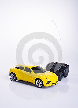 toy car or radio control car on background.