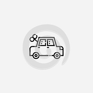 Toy car vector icon sign symbol
