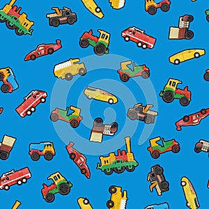 Toy cars seamless wallpaper
