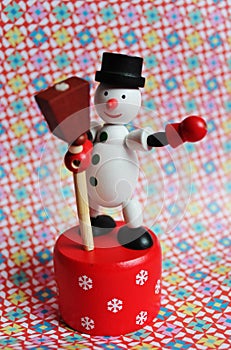 Toy christmas snowman