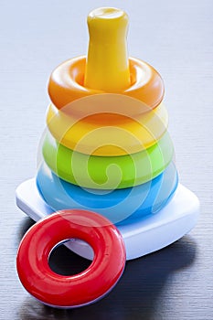 Toy Colorful Ring Rings Childhood Rainbow Stacker