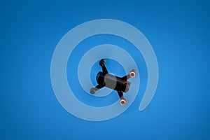 toy drone blue sky background