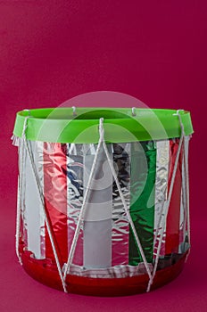 Toy drum for mexican Independence Day