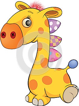 Toy giraffe cartoon