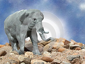 Toy Grey Elephant