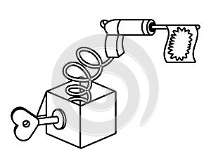 Toy gun cartoon