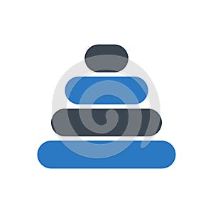 Toy vector glyph colour icon