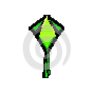 toy kite sky game pixel art vector illustration