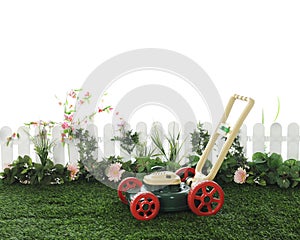 Toy Lawnmower Waiting