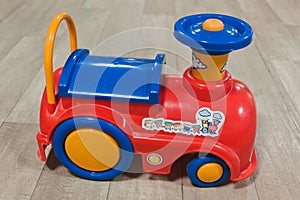 Toy locomotive side view